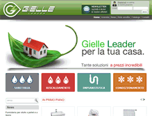Tablet Screenshot of gielleleader.it